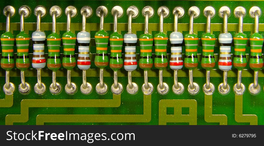 The printed circuit - board with radio components