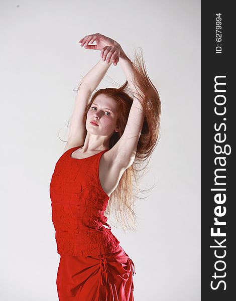 Beautiful Young Red Headef Ballerina. Beautiful Young Red Headef Ballerina