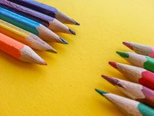 Colored Pencils View Stock Photo Colored Pencils View Stock Photo