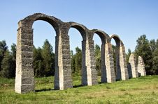 Roman Aqueduct Royalty Free Stock Photo