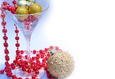 Glass Ball Garland Royalty Free Stock Photos