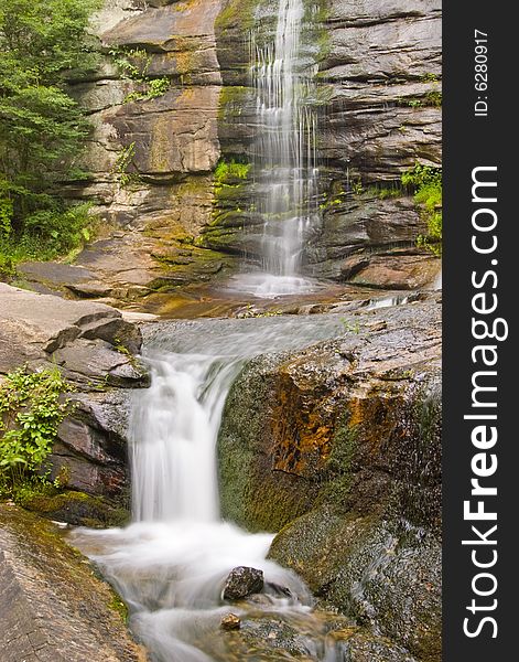 Waterfall in the Appalachian mountains. Waterfall in the Appalachian mountains