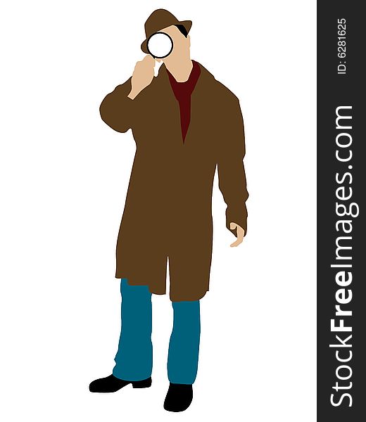 Man With Magnifier