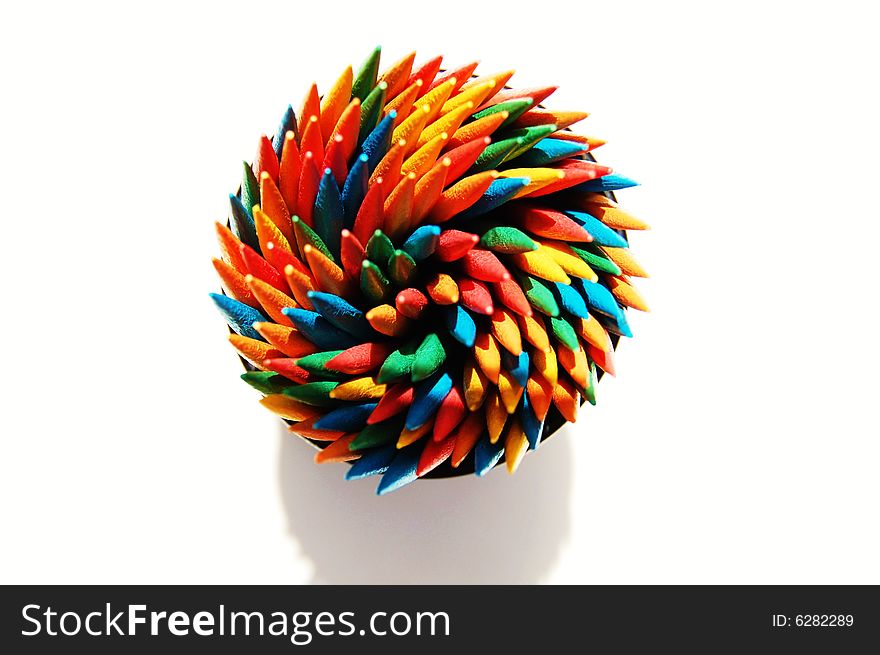 colored toothpicks