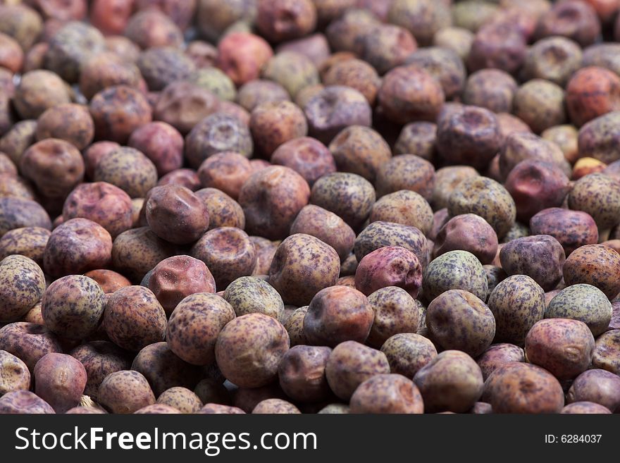 Colorful seeds close-up background texture