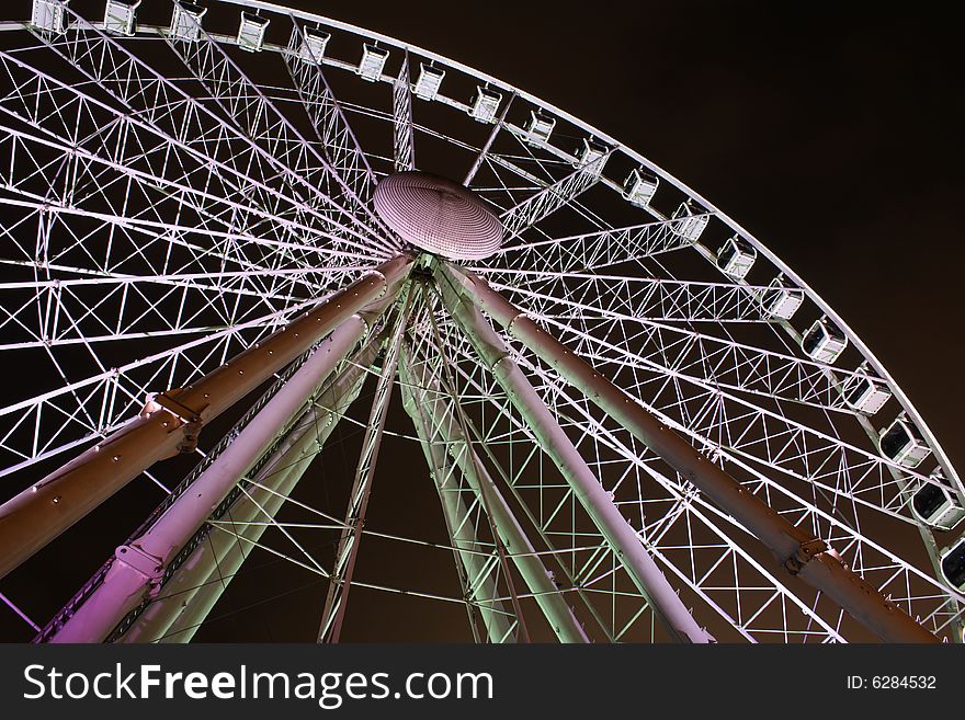 Ferris wheel in the dark