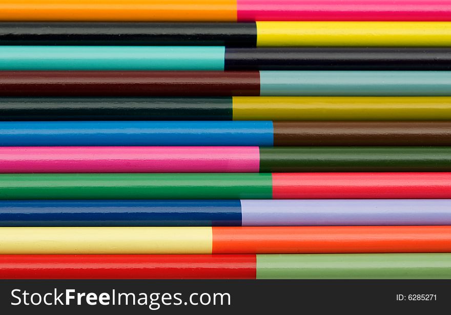 Colorful pencils background 
abstract colors