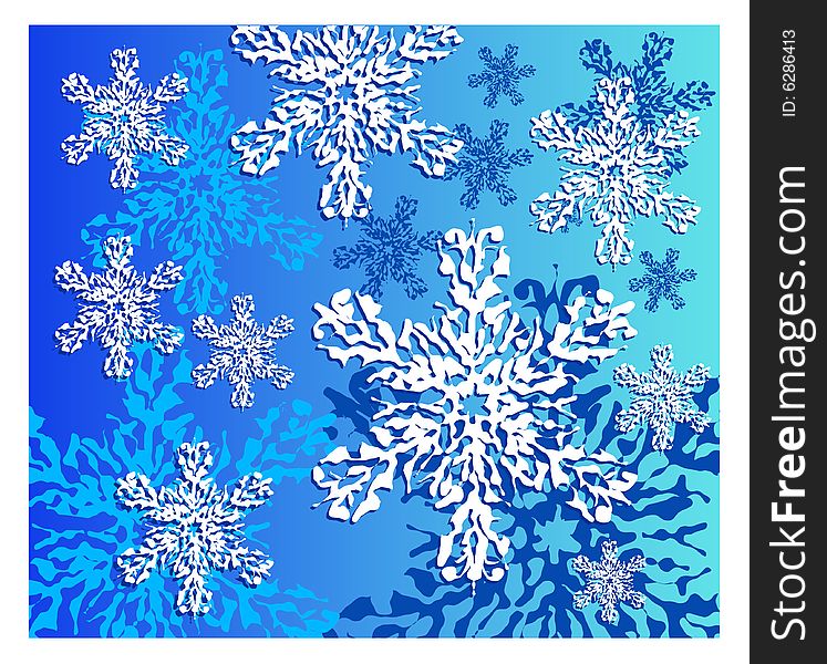 Winter snowflakes