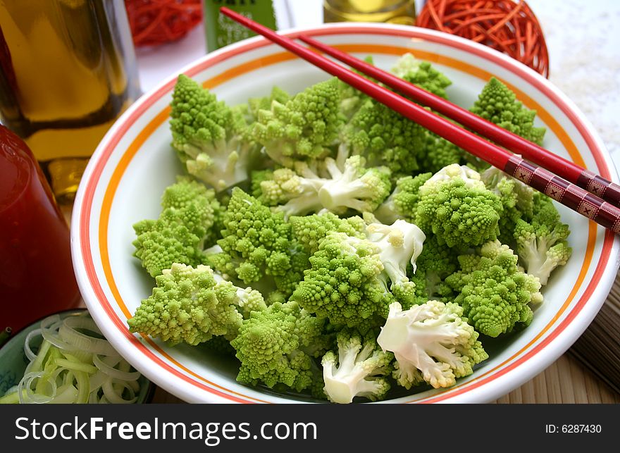 A very beautiful vegetable called romanesco