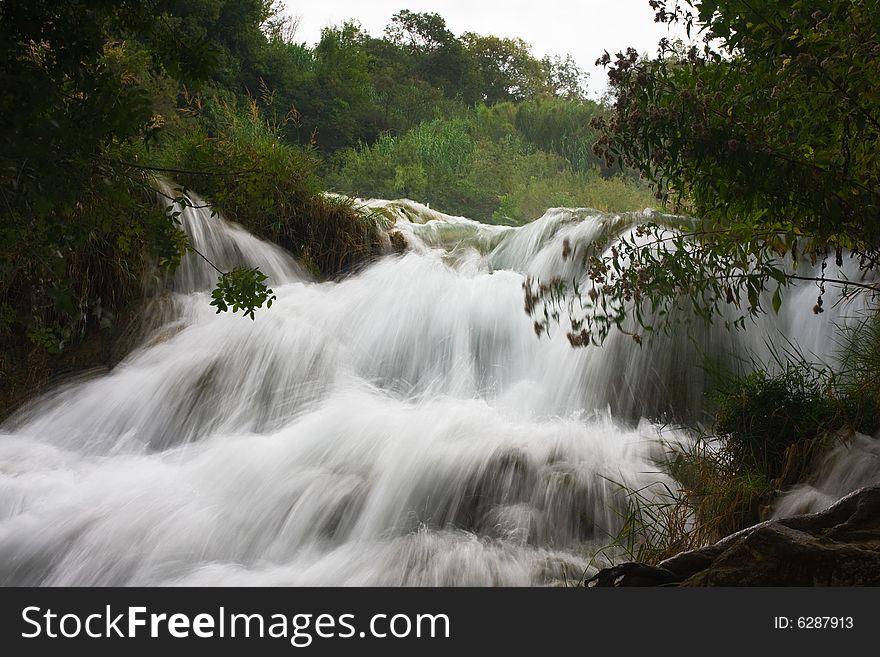 Waterfall In The Park