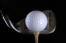 Golf Club And Ball Royalty Free Stock Image