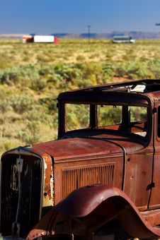 An Old Rusted Vintage Automobile Royalty Free Stock Photography An Old Rusted Vintage Automobile Royalty Free Stock Photography