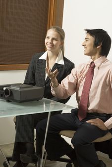 Business Woman And Man Stock Images