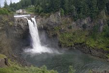 Snoqualmie Falls And Hydroelectric Plant Royalty Free Stock Photos Snoqualmie Falls And Hydroelectric Plant Royalty Free Stock Photos