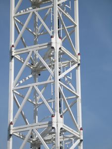 White Construction Crane Frame Stock Photography White Construction Crane Frame Stock Photography