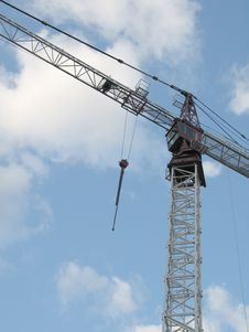 White Construction Crane Stock Image White Construction Crane Stock Image