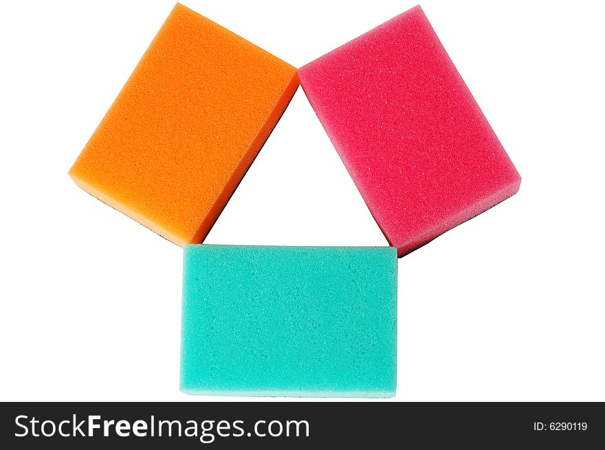 Three Multicolor Sponges