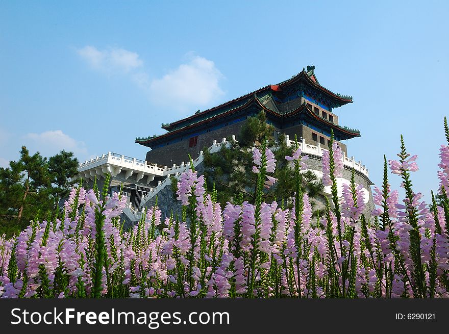 Ancient tower-QianMen,before the Forbidden City in Beijing, China.