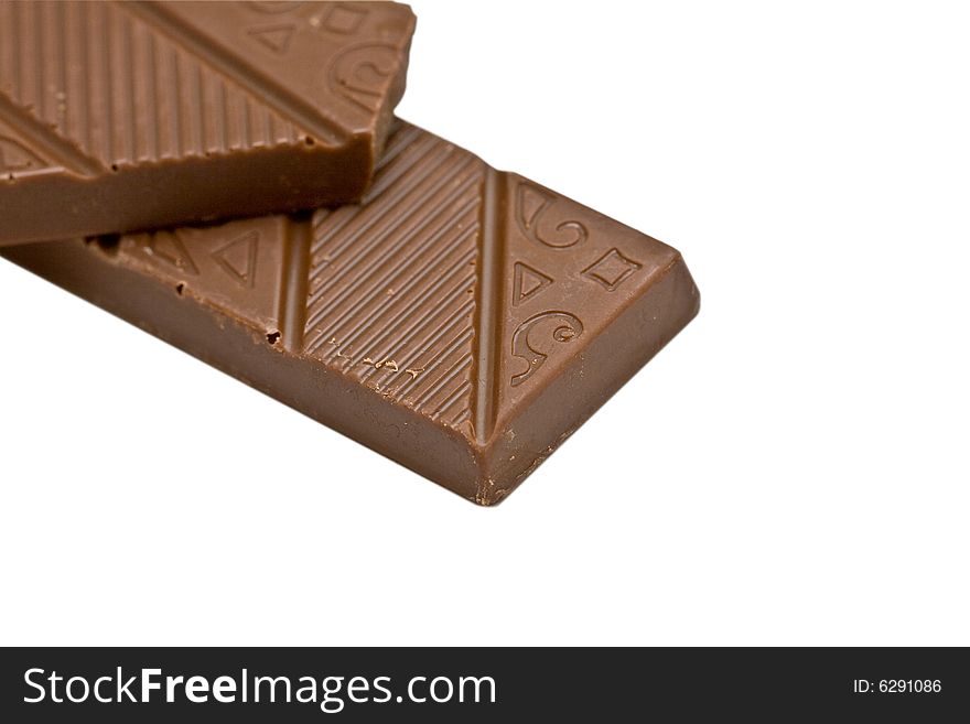 Chocolate Pieces Isolated