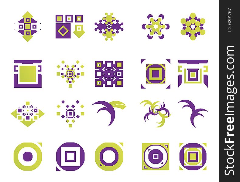 Useful vector shape icons - illustrations. Useful vector shape icons - illustrations