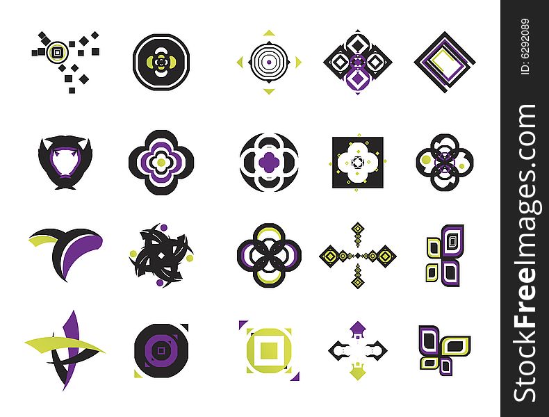 Useful vector shape icons - illustrations. Useful vector shape icons - illustrations