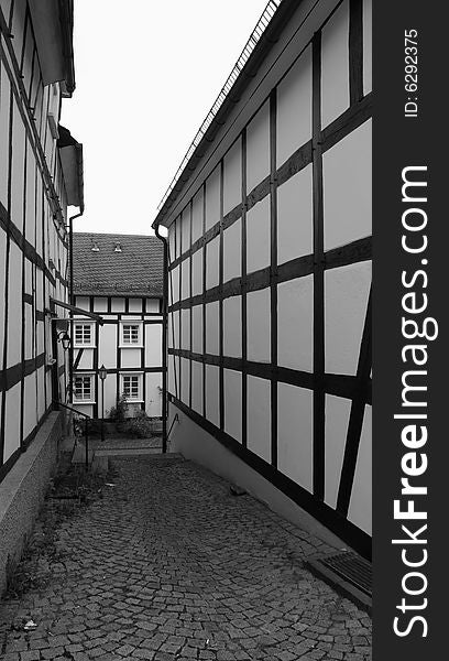 Old timber framed houses in Germany. Old timber framed houses in Germany