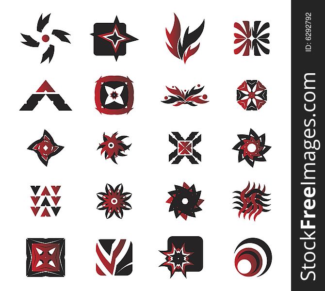 Useful vector shape icons - illustrations. Useful vector shape icons - illustrations