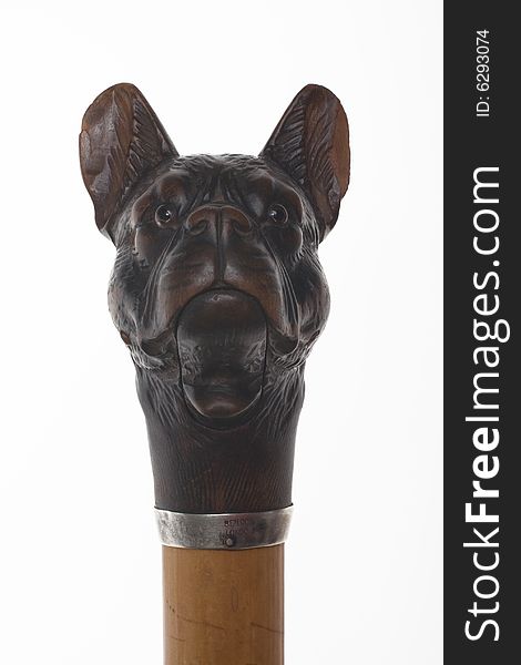 Old-fashioned Dog Head Sculpture