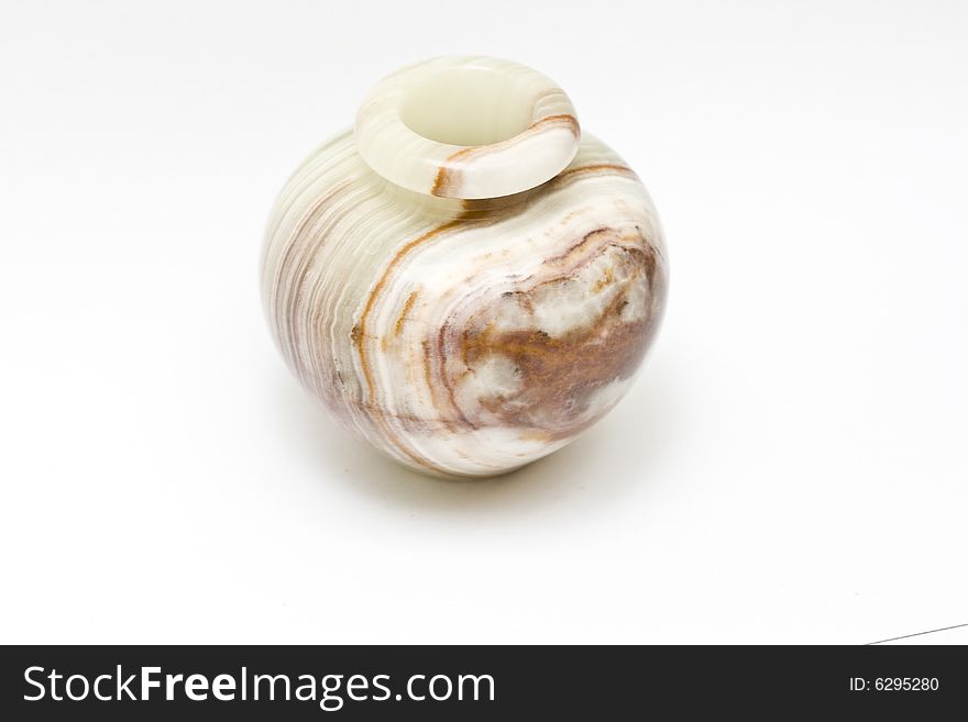 Onyx bowl on neutral white background