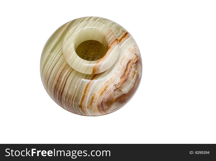 Onyx bowl isolated on white