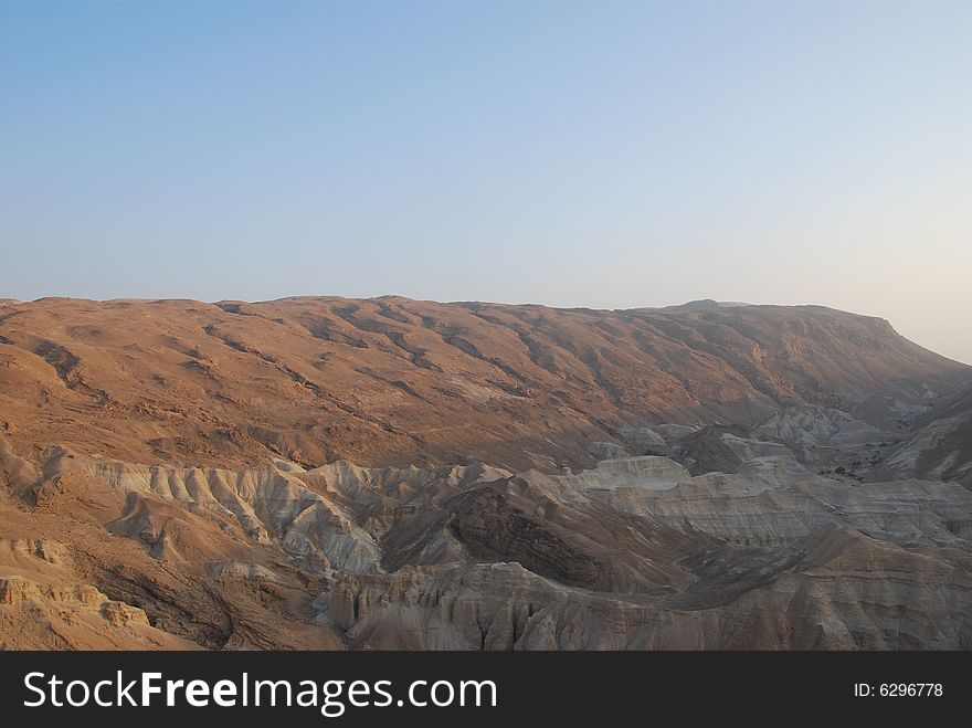 Dawn in mountains near Dead Sea , Israel. Dawn in mountains near Dead Sea , Israel