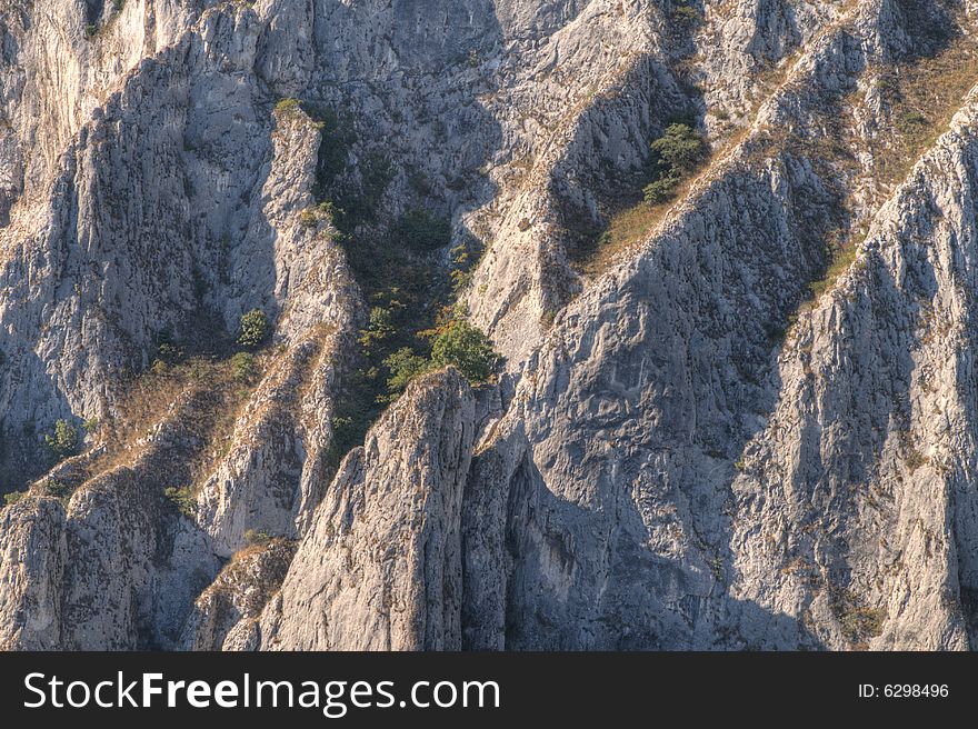 Close-up image of cliff-Location Turda's Canyon,Transylvania,Romania. Close-up image of cliff-Location Turda's Canyon,Transylvania,Romania.