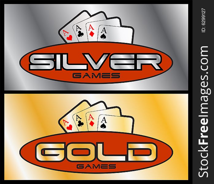 Casino and video poker templates vector illustration. Casino and video poker templates vector illustration