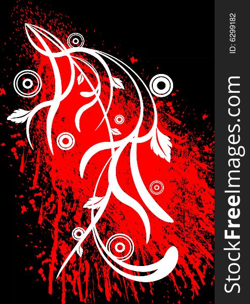 Floral background template vector illustration. Floral background template vector illustration