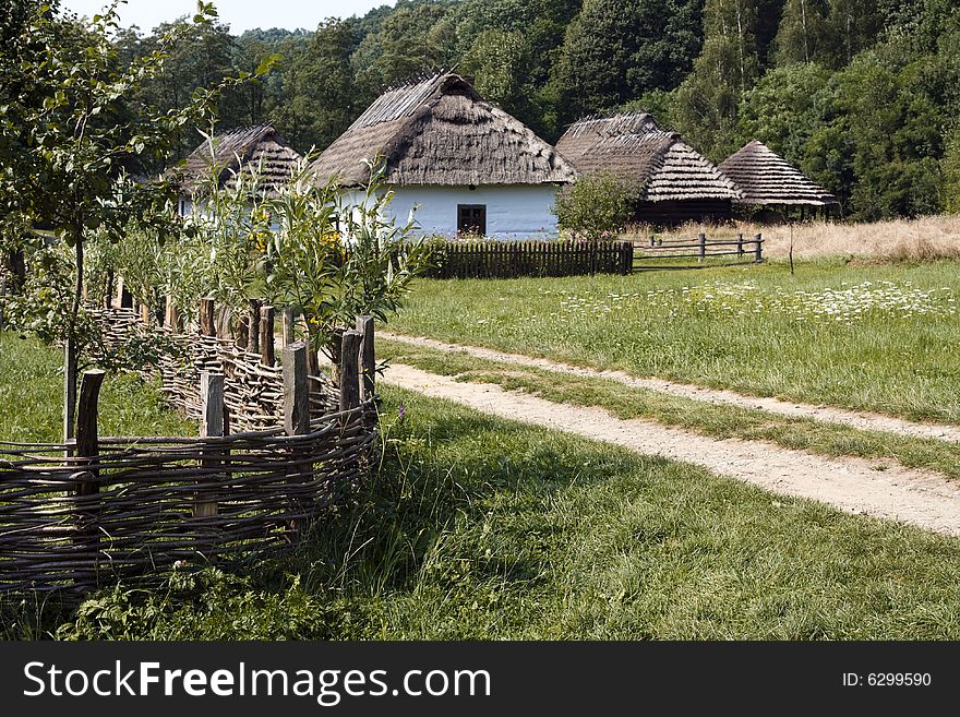 Old village in the middle of forest