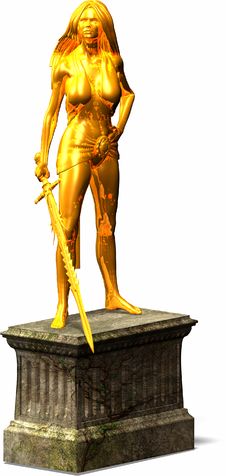 Female Warrior Statue Stock Image Female Warrior Statue Stock Image