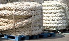 Mooring Ropes Royalty Free Stock Photo