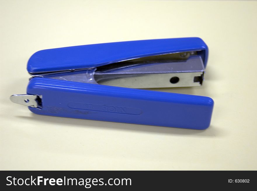 Blue stapler