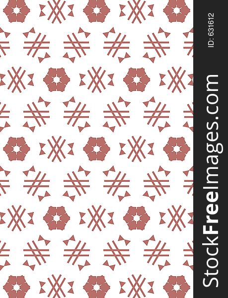 Repeated pattern background - brown flowers - additional ai and eps format available on request