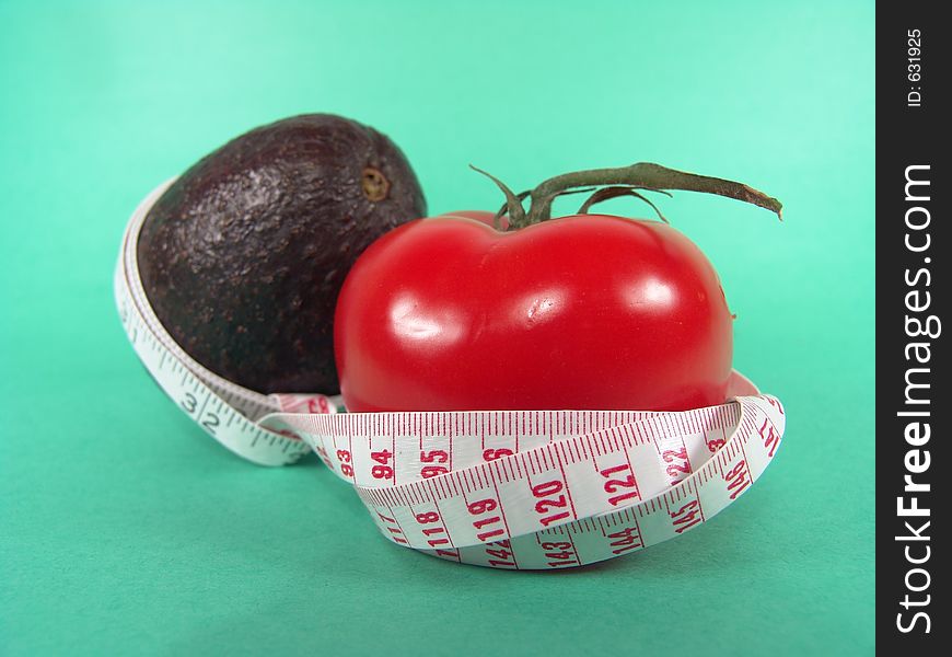 High resolution digital photo of an avocado, a tomato and a measuring tape symbolize healthy diet, cancer/disease prevention and body weight control. It is a â€œPRESCRIPTIONS FOR HEALTHâ€!. High resolution digital photo of an avocado, a tomato and a measuring tape symbolize healthy diet, cancer/disease prevention and body weight control. It is a â€œPRESCRIPTIONS FOR HEALTHâ€!