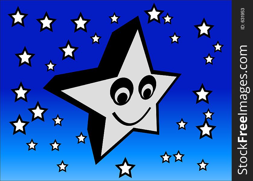 This is a happy star. This is a happy star.