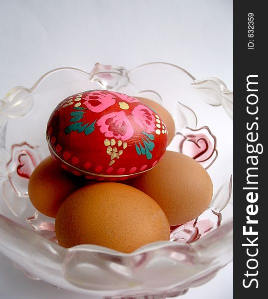 Eggs in the vase