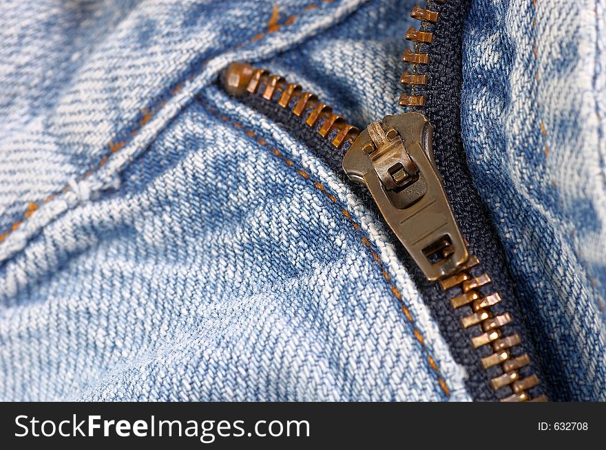 Zipper On Jeans