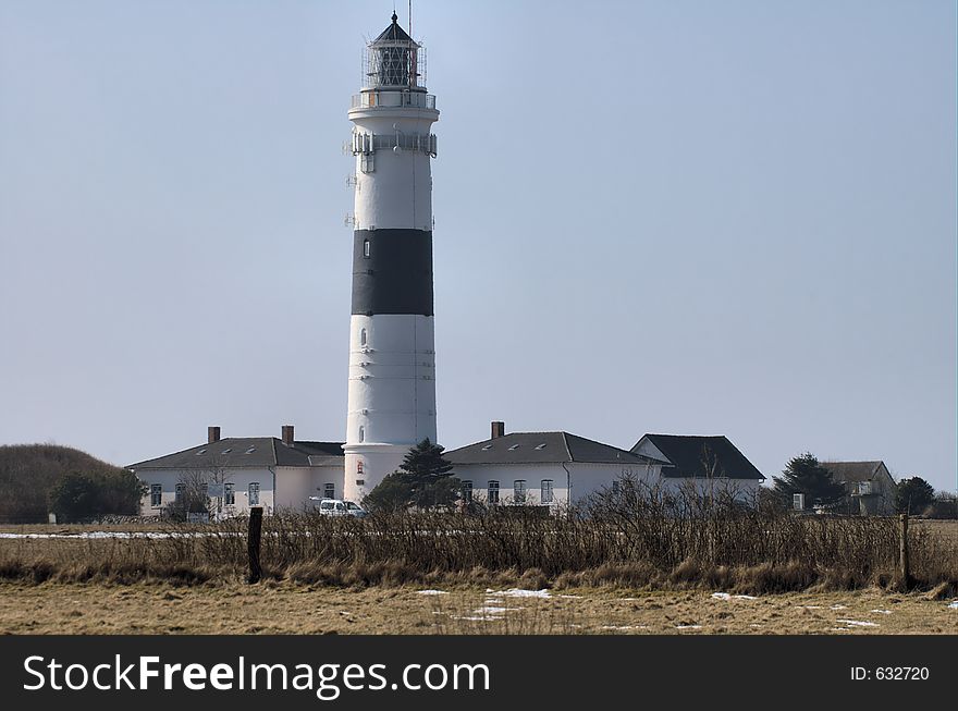Lighthouse in Kampen on the island of Sylt