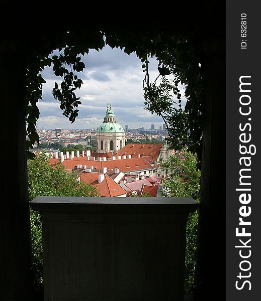 View from Prague gardens