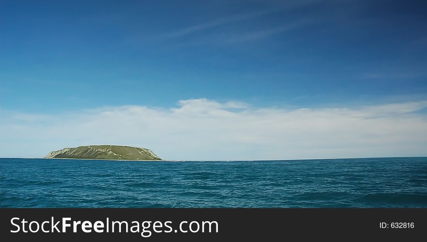 Peaceful island in the middle of nowhere.