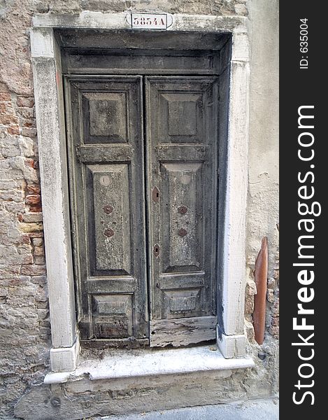Old door at Venice,Italy