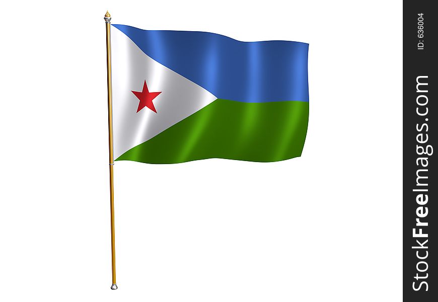 Djibouti Silk Flag