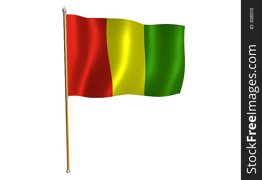 Guinea Silk Flag