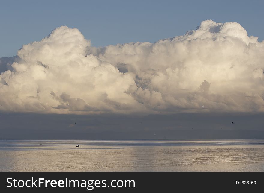 Big clouds on the sea, Stintino, Sardinia, Italy